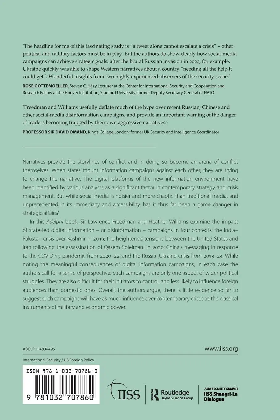 Rückseite: 9781032707860 | Changing the Narrative | Lawrence Freedman (u. a.) | Taschenbuch