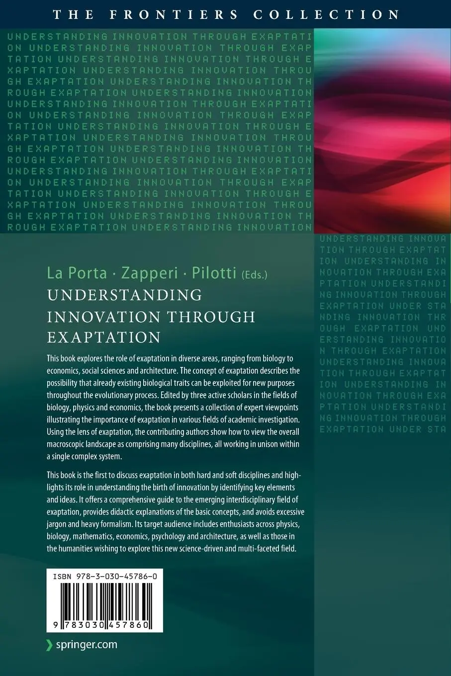 Rückseite: 9783030457860 | Understanding Innovation Through Exaptation | Porta (u. a.) | Buch | x