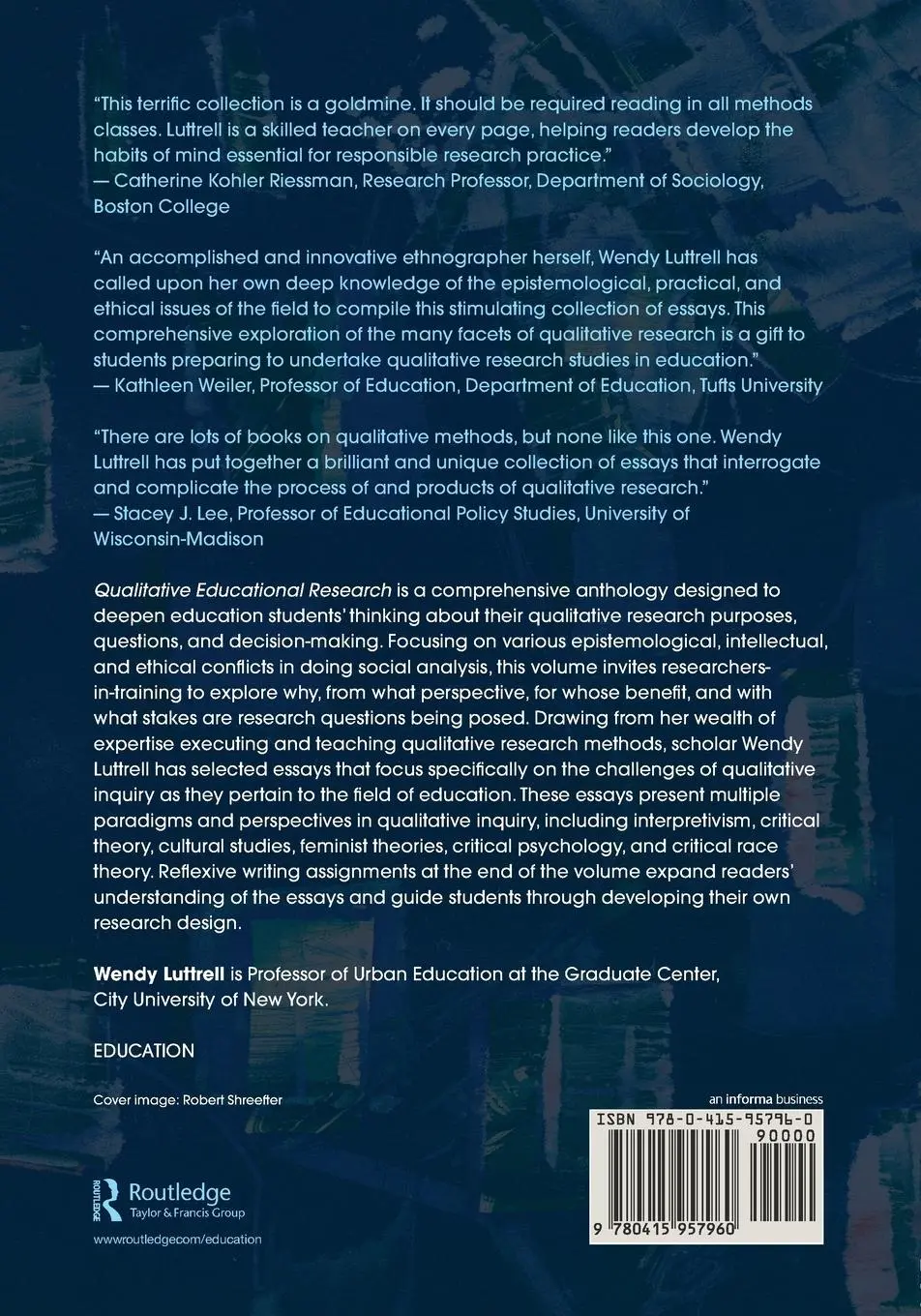 Rückseite: 9780415957960 | Qualitative Educational Research | Wendy Luttrell | Taschenbuch | 2009