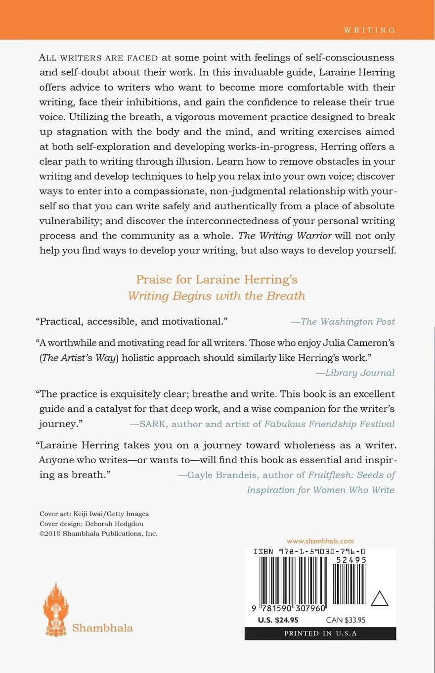 Rückseite: 9781590307960 | The Writing Warrior | Discovering the Courage to Free Your True Voice