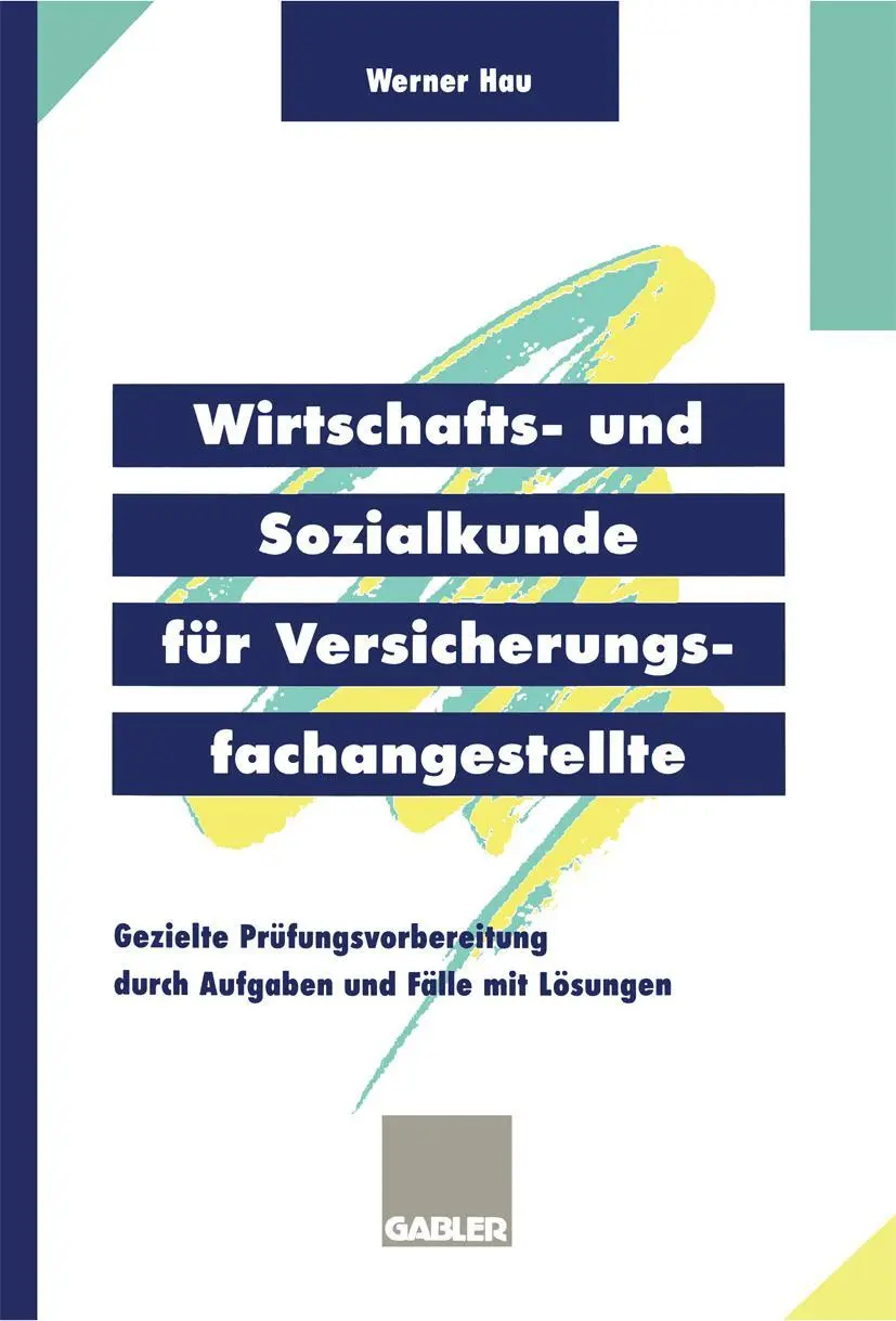 Cover: 9783409197960 | Wirtschafts- und Sozialkunde für Versicherungsfachangestellte | Hau