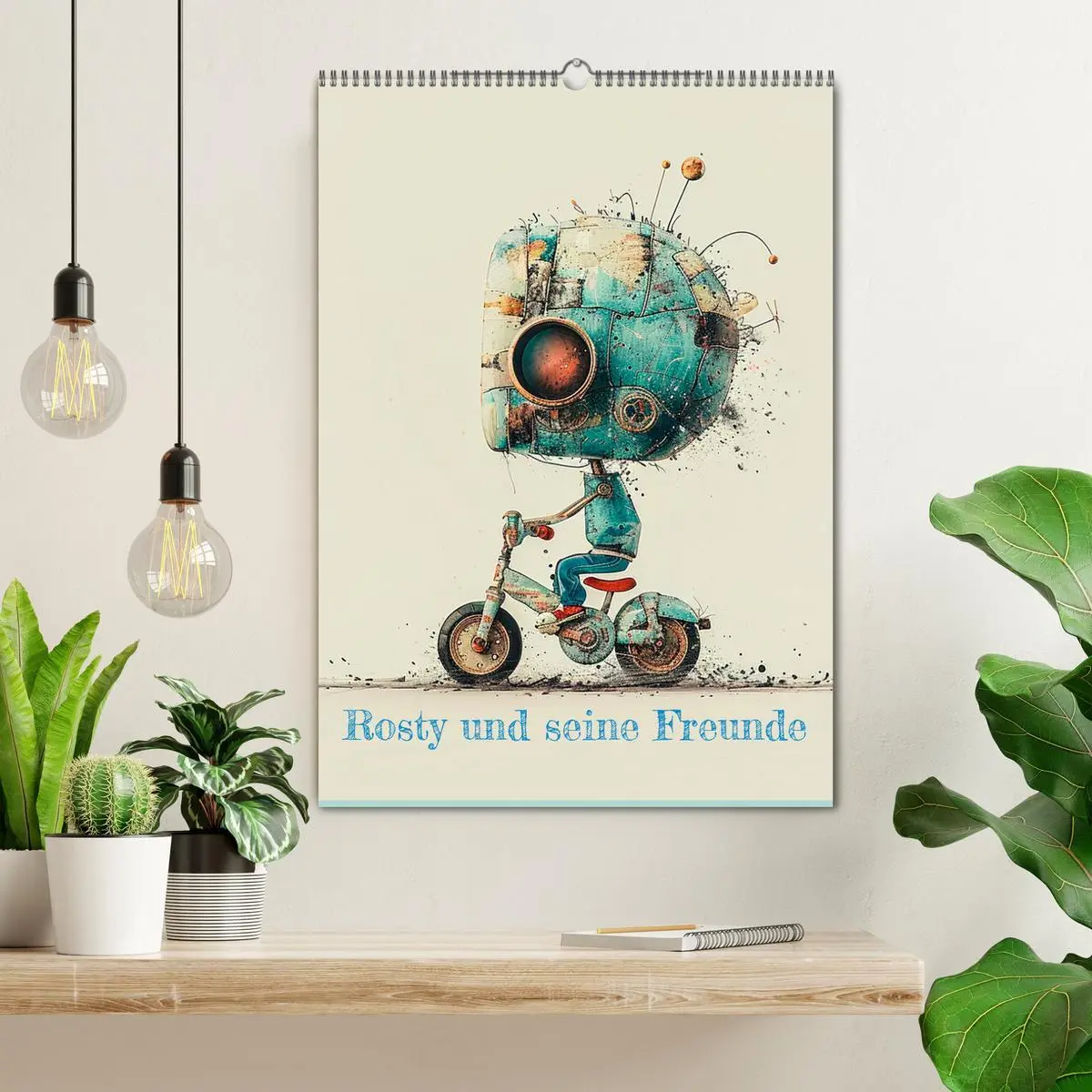 Bild: 9783516257960 | Rosty und seine Freunde (Wandkalender 2026 DIN A2 hoch), CALVENDO...