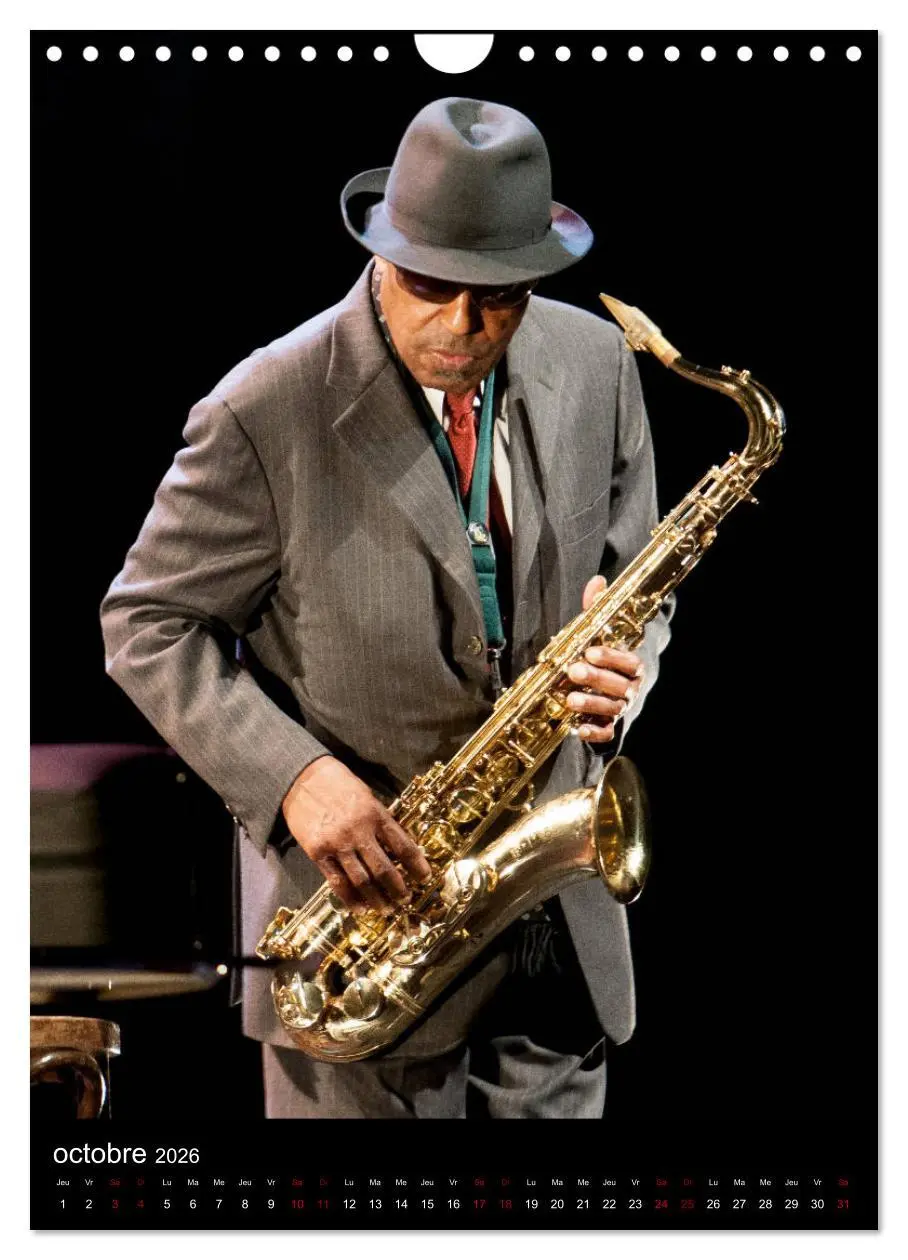 Bild: 9783516567960 | Jazz on sax (Calendrier mural 2026 DIN A4 horizontal), CALVENDO...