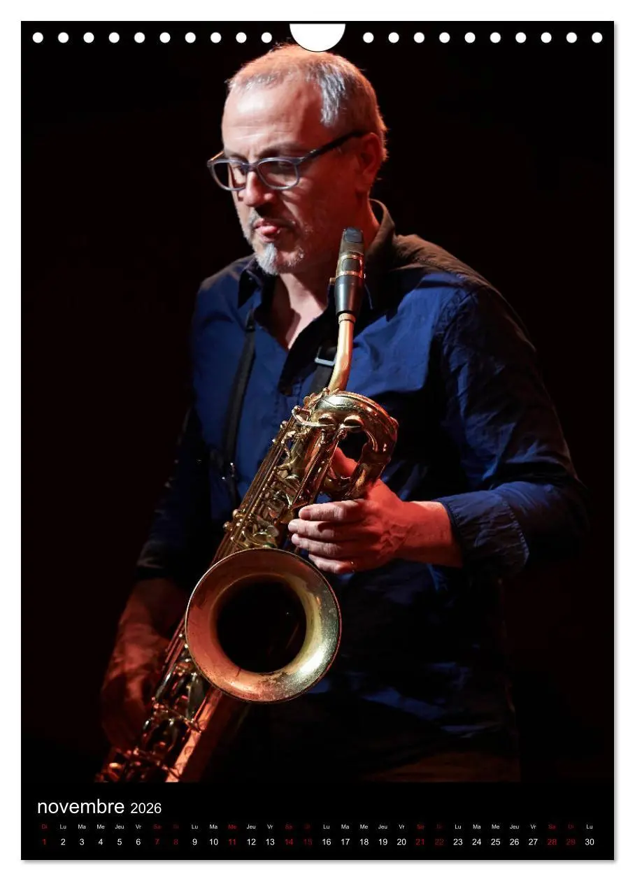 Bild: 9783516567960 | Jazz on sax (Calendrier mural 2026 DIN A4 horizontal), CALVENDO...