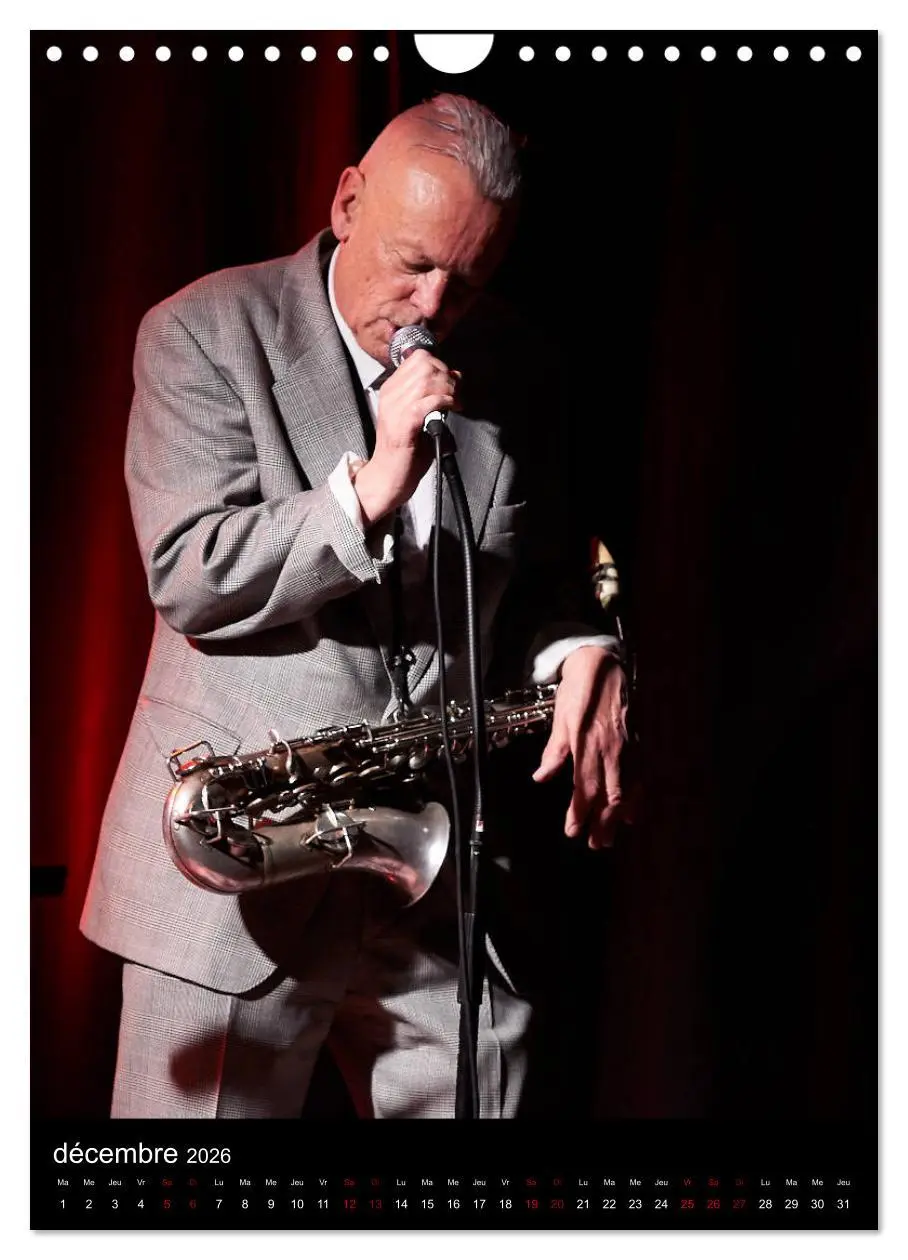 Bild: 9783516567960 | Jazz on sax (Calendrier mural 2026 DIN A4 horizontal), CALVENDO...