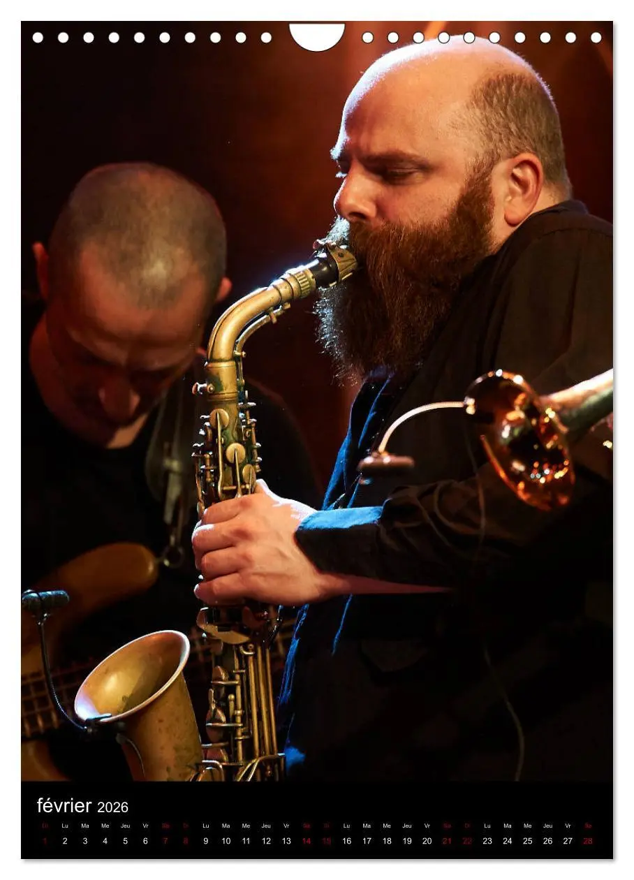 Bild: 9783516567960 | Jazz on sax (Calendrier mural 2026 DIN A4 horizontal), CALVENDO...