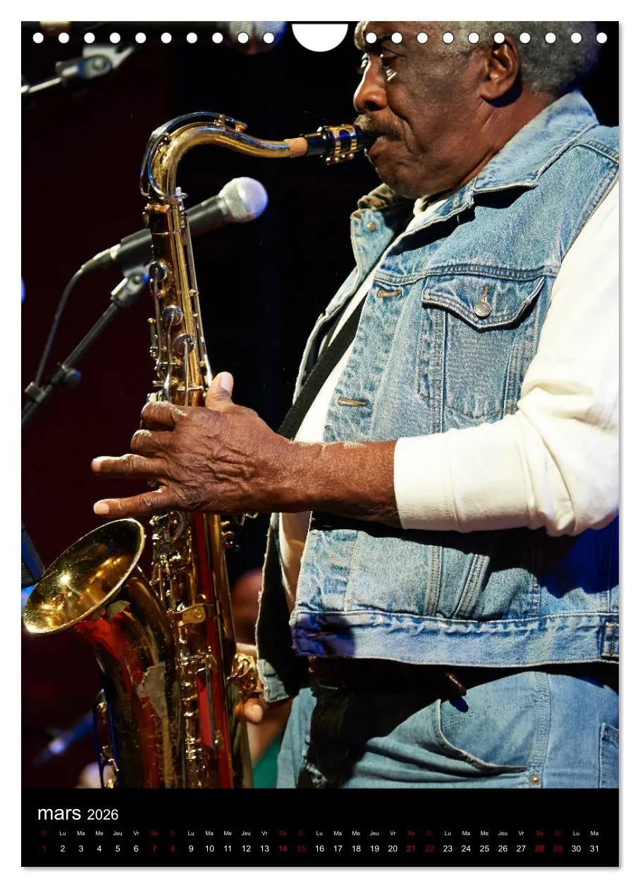 Bild: 9783516567960 | Jazz on sax (Calendrier mural 2026 DIN A4 horizontal), CALVENDO...