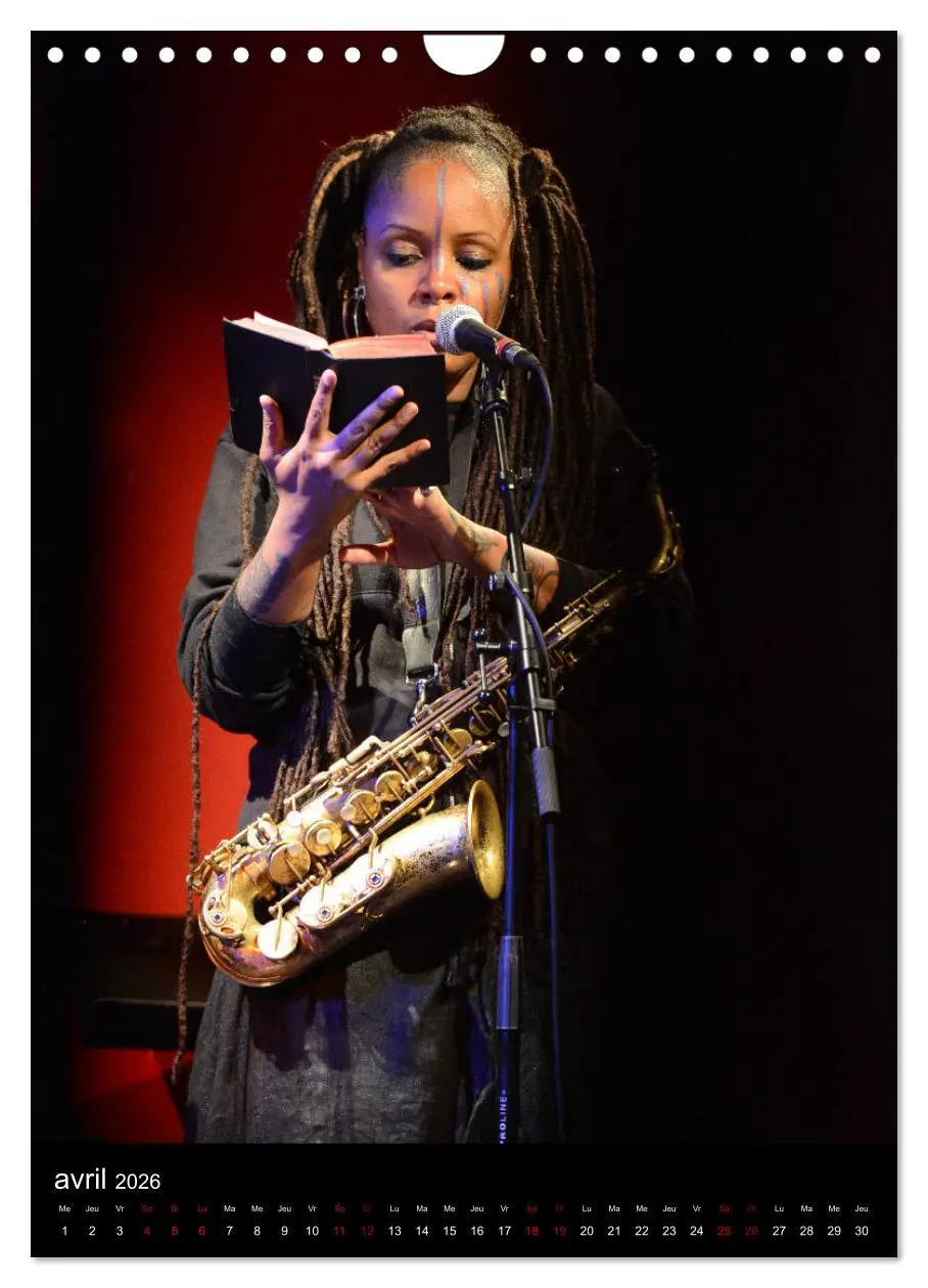 Bild: 9783516567960 | Jazz on sax (Calendrier mural 2026 DIN A4 horizontal), CALVENDO...