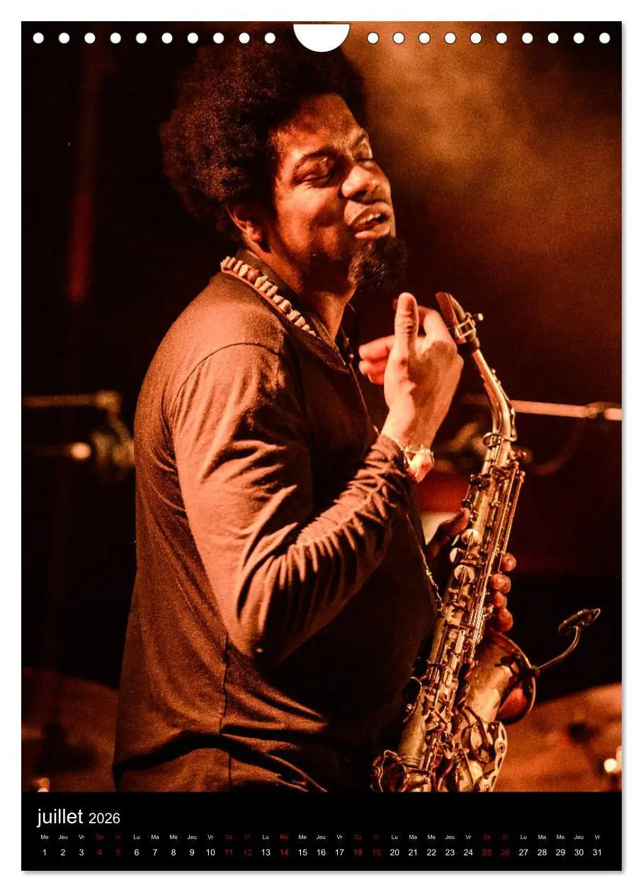 Bild: 9783516567960 | Jazz on sax (Calendrier mural 2026 DIN A4 horizontal), CALVENDO...