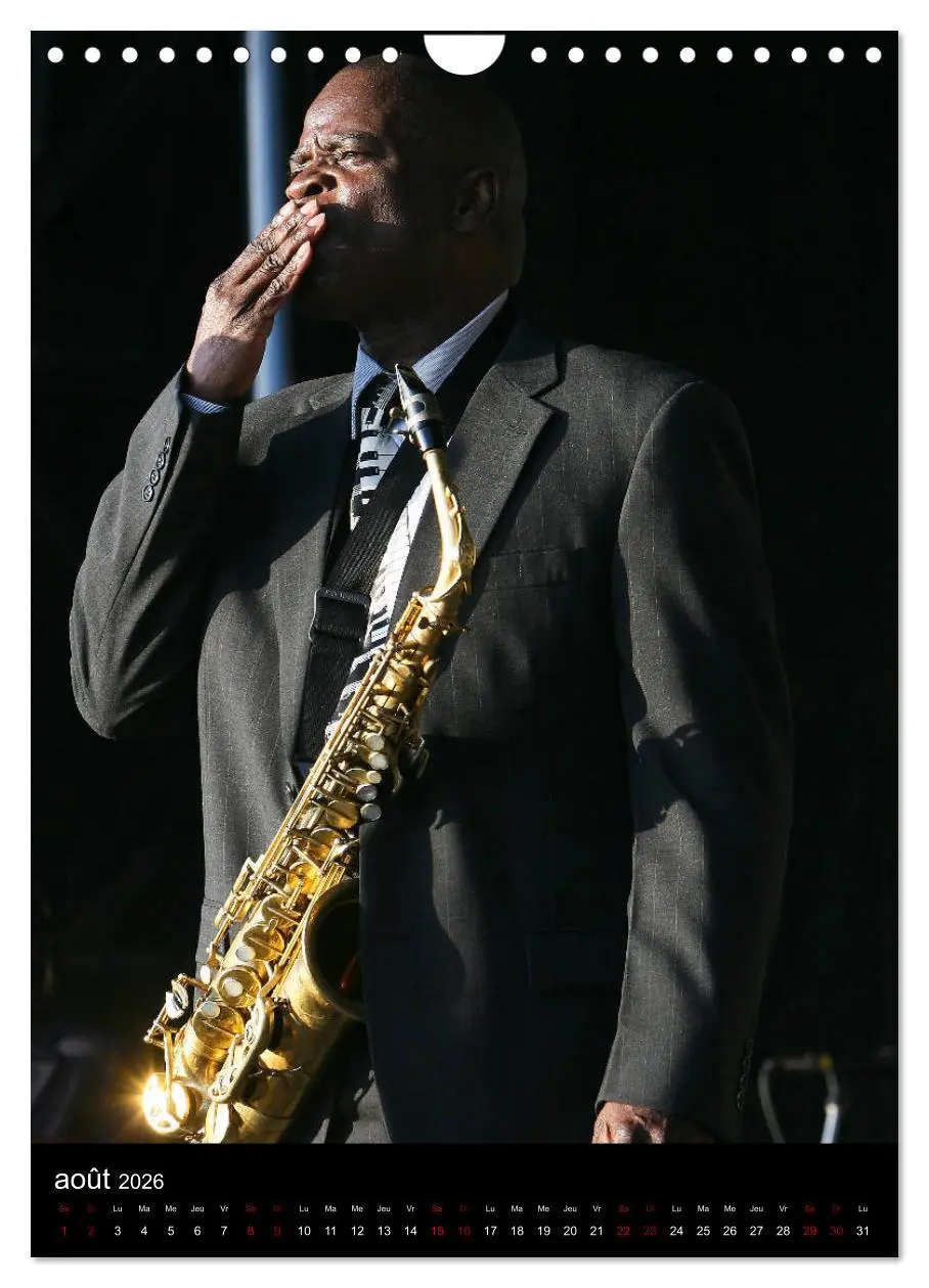 Bild: 9783516567960 | Jazz on sax (Calendrier mural 2026 DIN A4 horizontal), CALVENDO...
