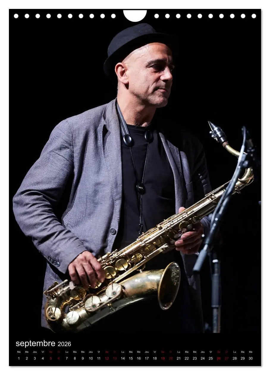 Bild: 9783516567960 | Jazz on sax (Calendrier mural 2026 DIN A4 horizontal), CALVENDO...