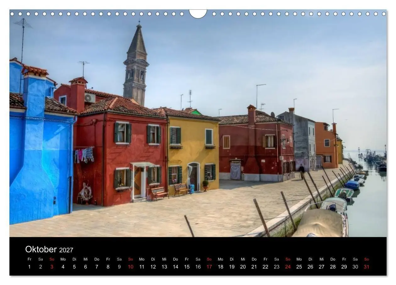 Bild: 9783594237960 | Die bunten Häuser von Burano (Wandkalender 2027 DIN A3 quer),...