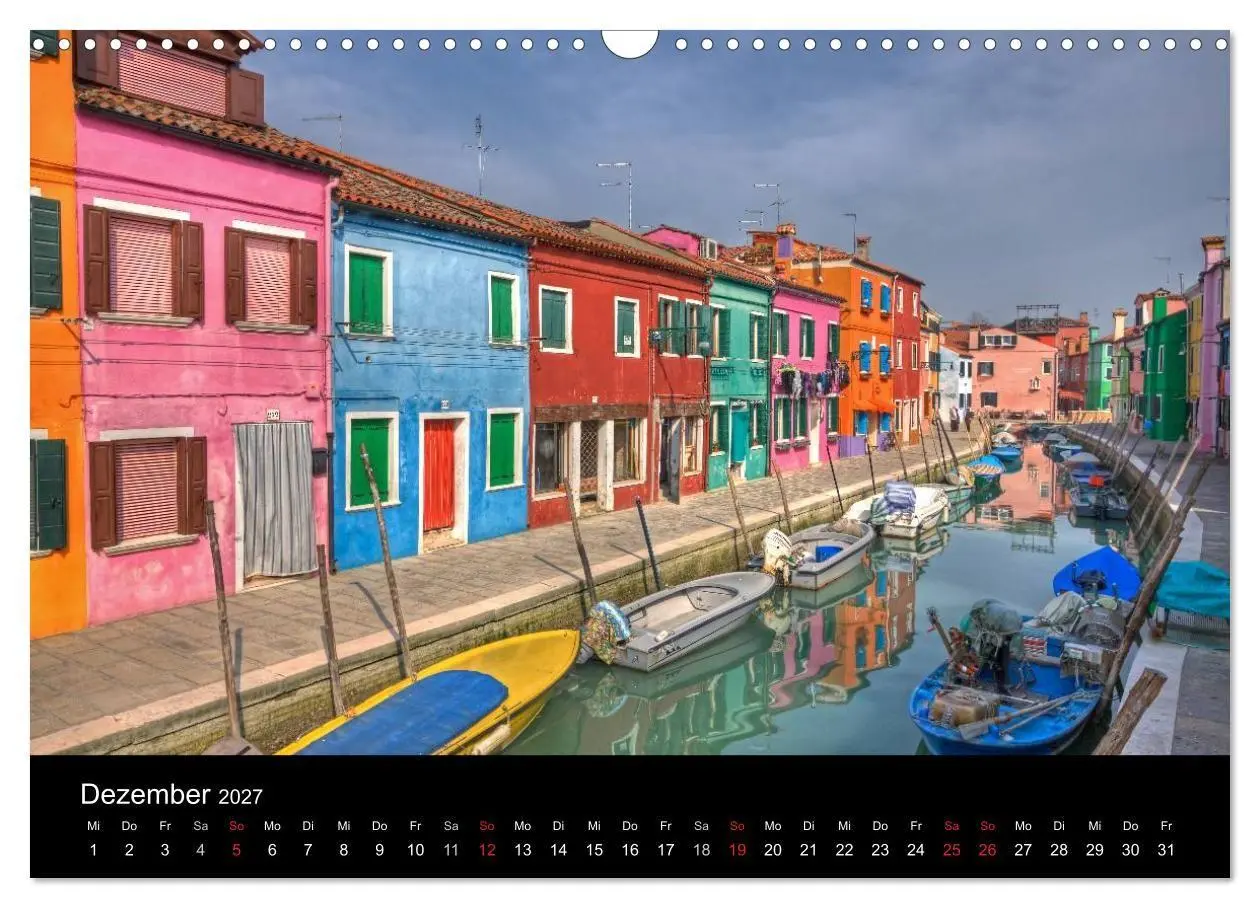 Bild: 9783594237960 | Die bunten Häuser von Burano (Wandkalender 2027 DIN A3 quer),...