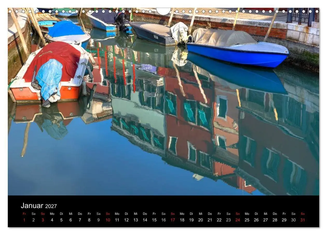 Bild: 9783594237960 | Die bunten Häuser von Burano (Wandkalender 2027 DIN A3 quer),...