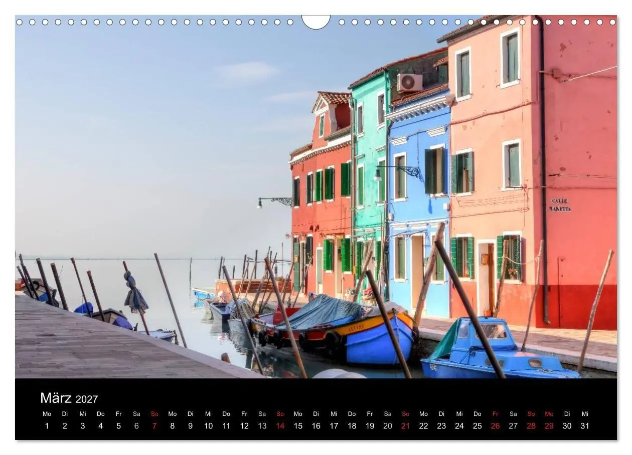 Bild: 9783594237960 | Die bunten Häuser von Burano (Wandkalender 2027 DIN A3 quer),...