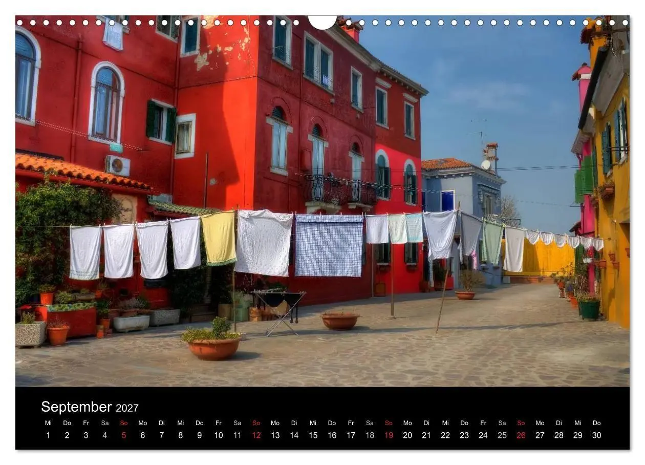 Bild: 9783594237960 | Die bunten Häuser von Burano (Wandkalender 2027 DIN A3 quer),...