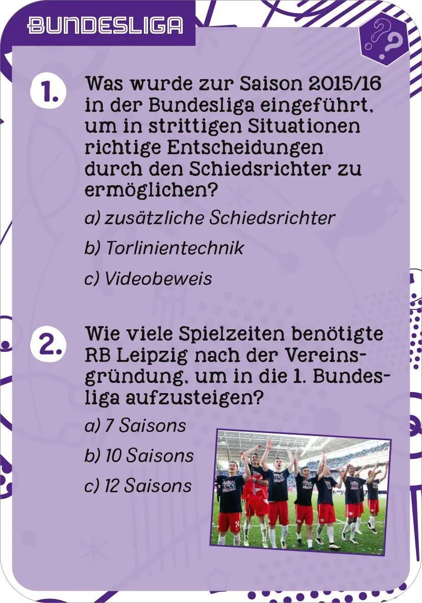 Bild: 9783845867960 | Fußball-Quiz | 50 Karten - über 100 Fragen | Theo Grünewald | Buch