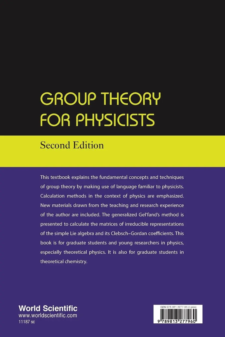 Rückseite: 9789813277960 | GROUP THEORY FOR PHY (2ND ED) | Zhong-Qi Ma | Taschenbuch | Englisch