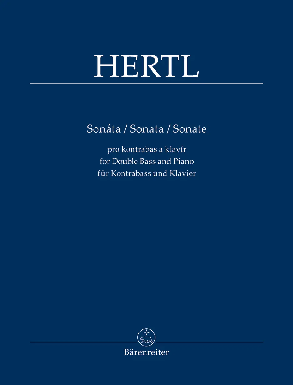 Cover: 9790260107960 | Sonata | for Double Bass and Piano | Frantisek Hertl | Buch | Deutsch