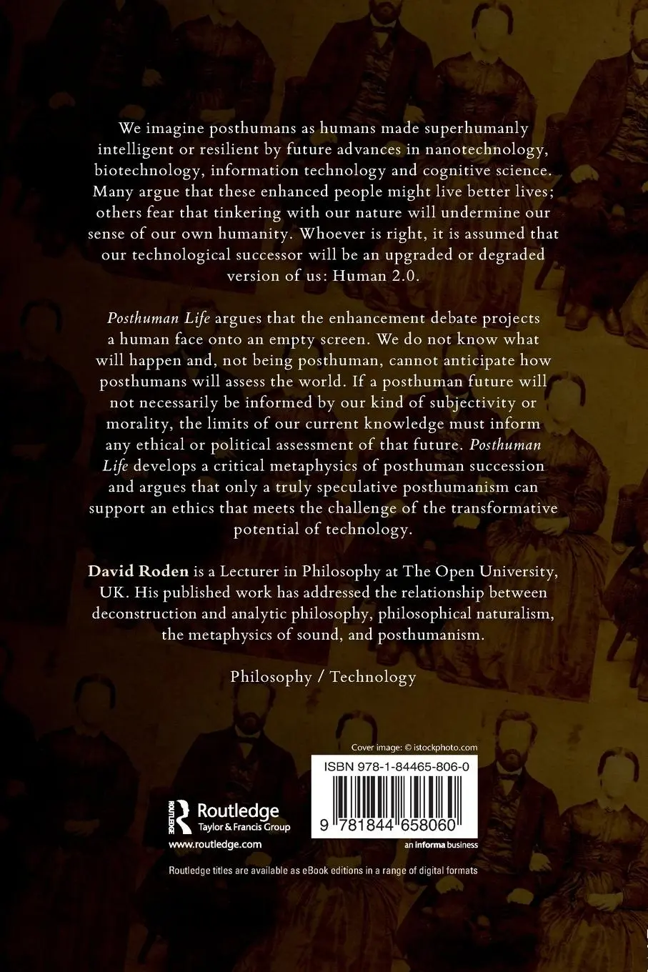 Rückseite: 9781844658060 | Posthuman Life | Philosophy at the Edge of the Human | David Roden