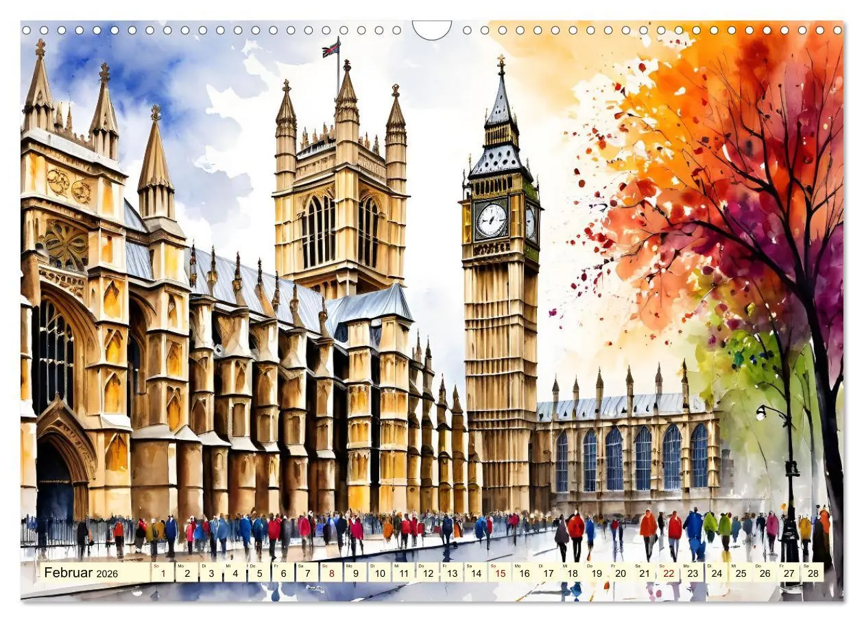 Bild: 9783457368060 | London - Metropole auf der Insel (Wandkalender 2026 DIN A3 quer),...