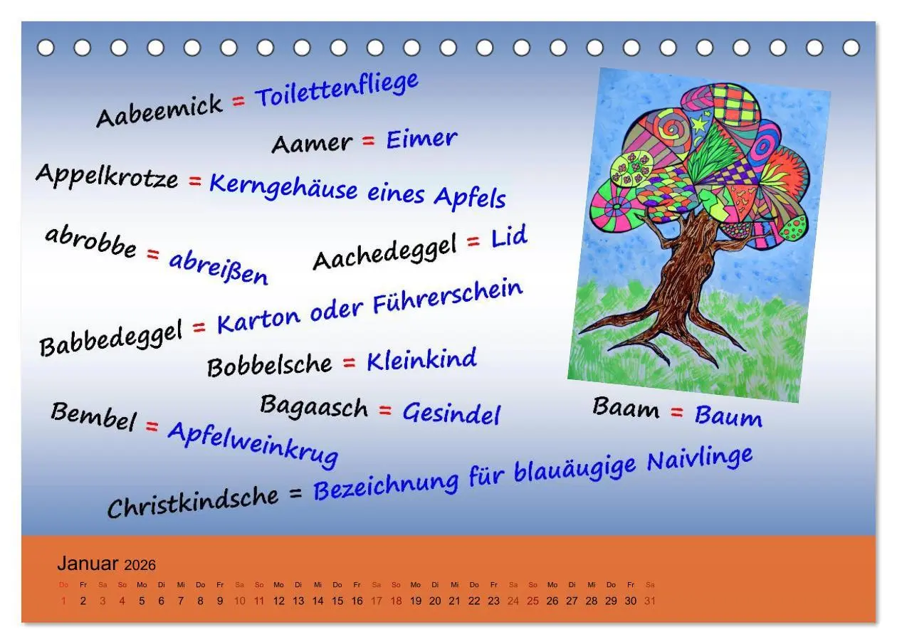 Bild: 9783457988060 | De Hessisch-Kalenner - hessisch babbele lerne in aam Johr...