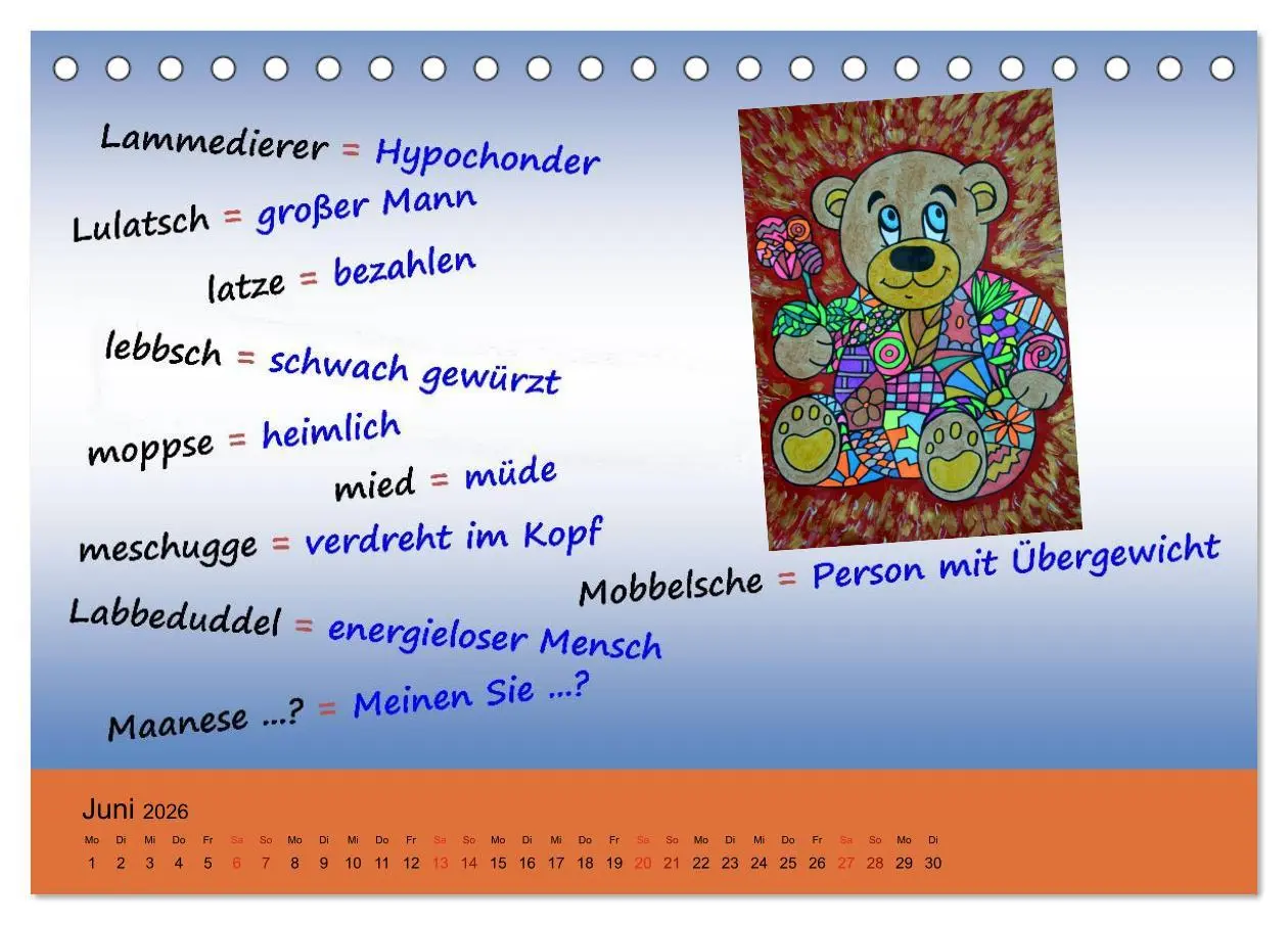 Bild: 9783457988060 | De Hessisch-Kalenner - hessisch babbele lerne in aam Johr...