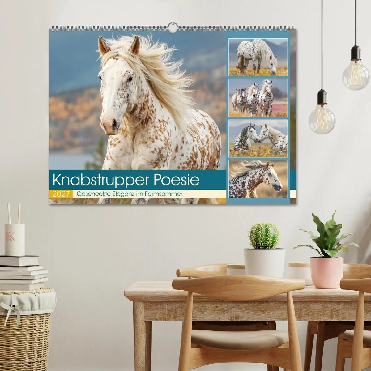 Bild: 9783516768060 | Knabstrupper Poesie. Gescheckte Eleganz im Farmsommer (Wandkalender...