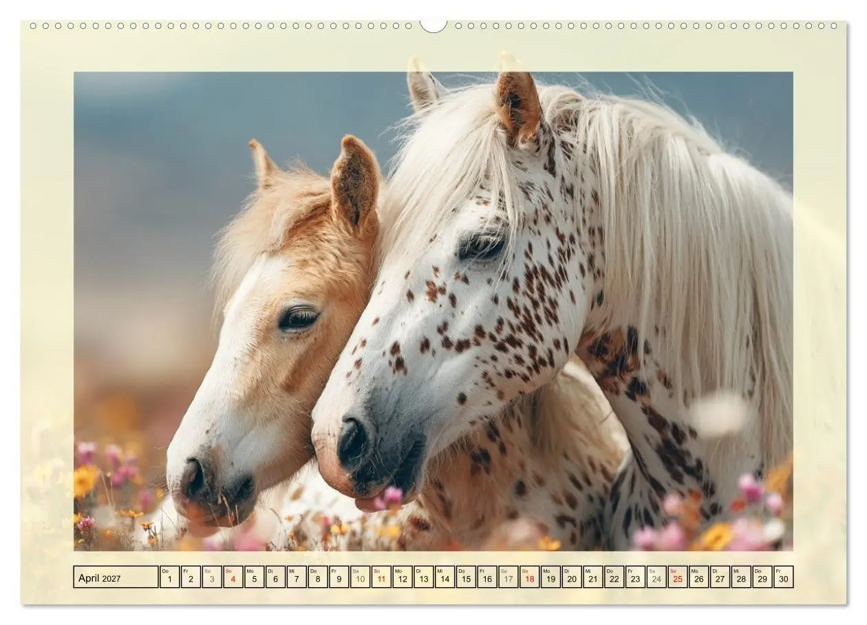 Bild: 9783516768060 | Knabstrupper Poesie. Gescheckte Eleganz im Farmsommer (Wandkalender...