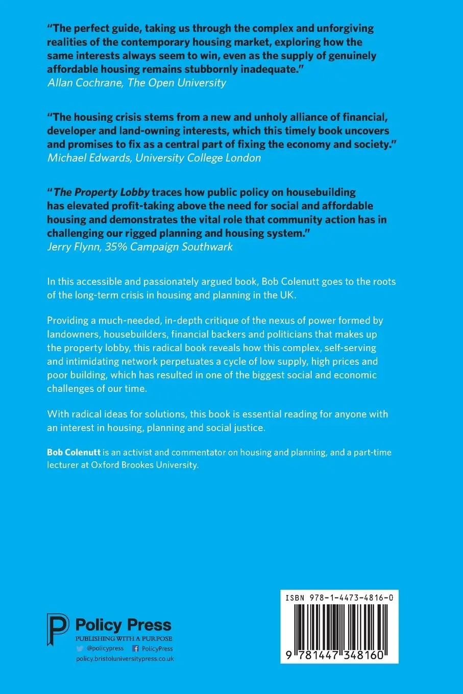 Rückseite: 9781447348160 | The Property Lobby | The Hidden Reality behind the Housing Crisis