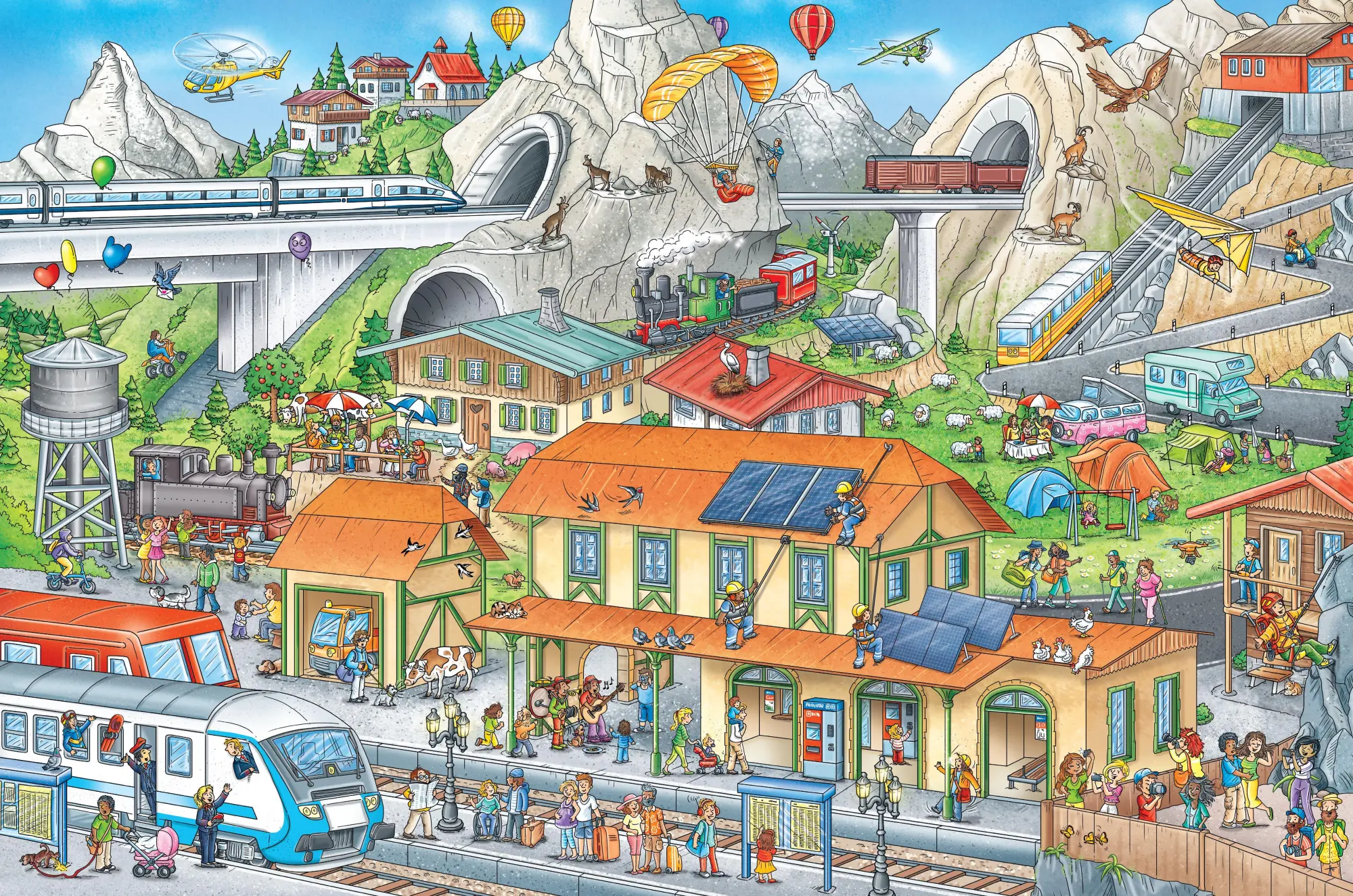 Bild: 9781615198160 | My Big Wimmelbook(r) - All Aboard the Train! | Stefan Lohr | Buch