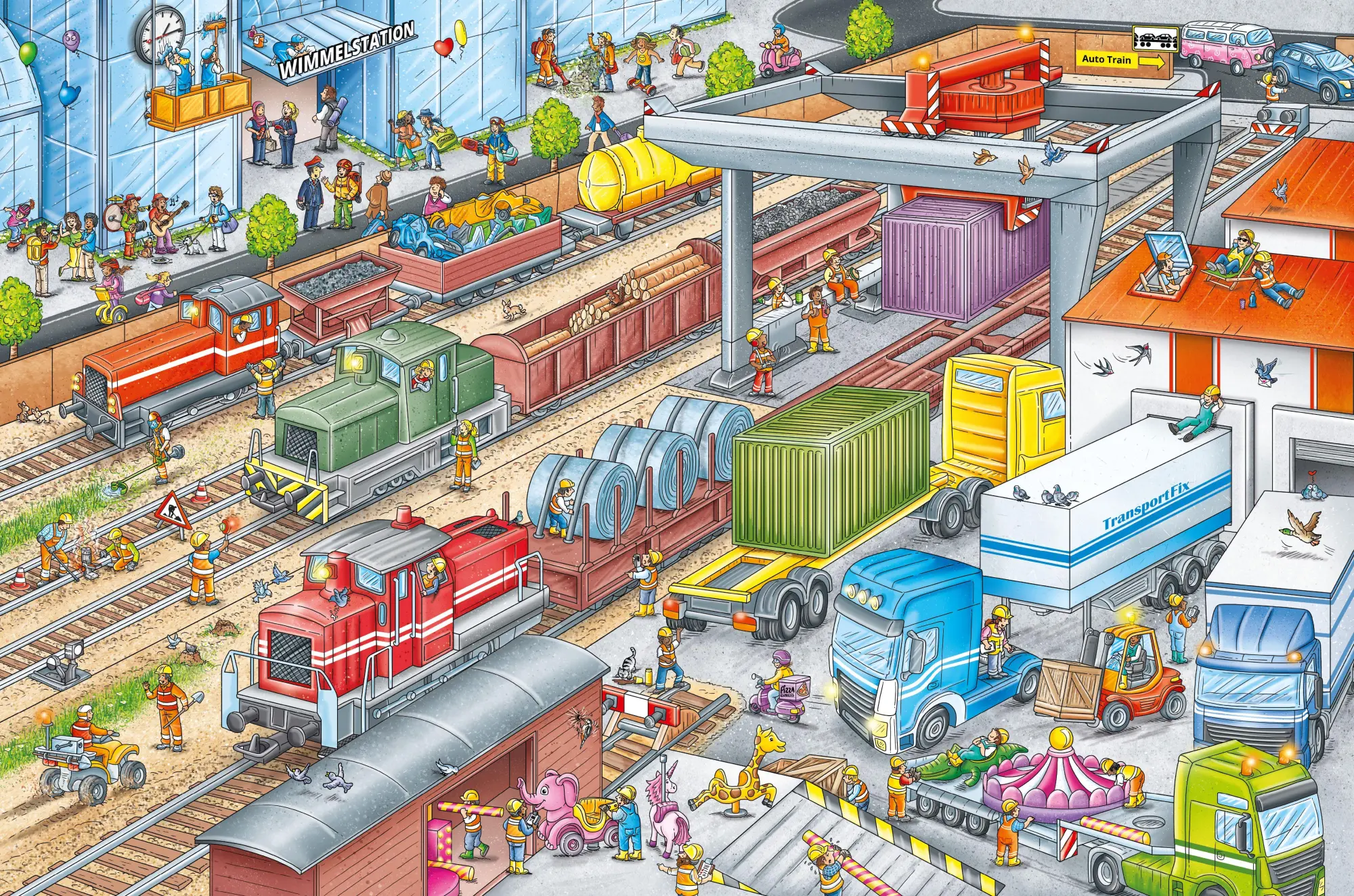 Bild: 9781615198160 | My Big Wimmelbook(r) - All Aboard the Train! | Stefan Lohr | Buch