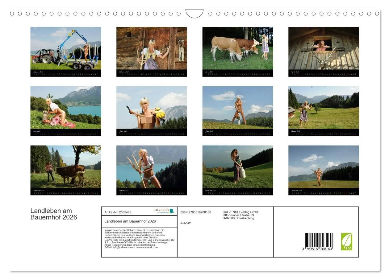 Bild: 9783516208160 | Landleben am Bauernhof 2026 (Wandkalender 2026 DIN A3 quer),...