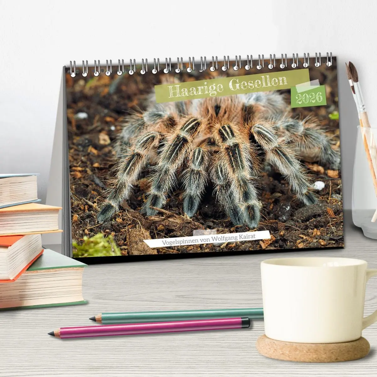 Bild: 9783457348260 | Haarige Gesellen (Tischkalender 2026 DIN A5 quer), CALVENDO...