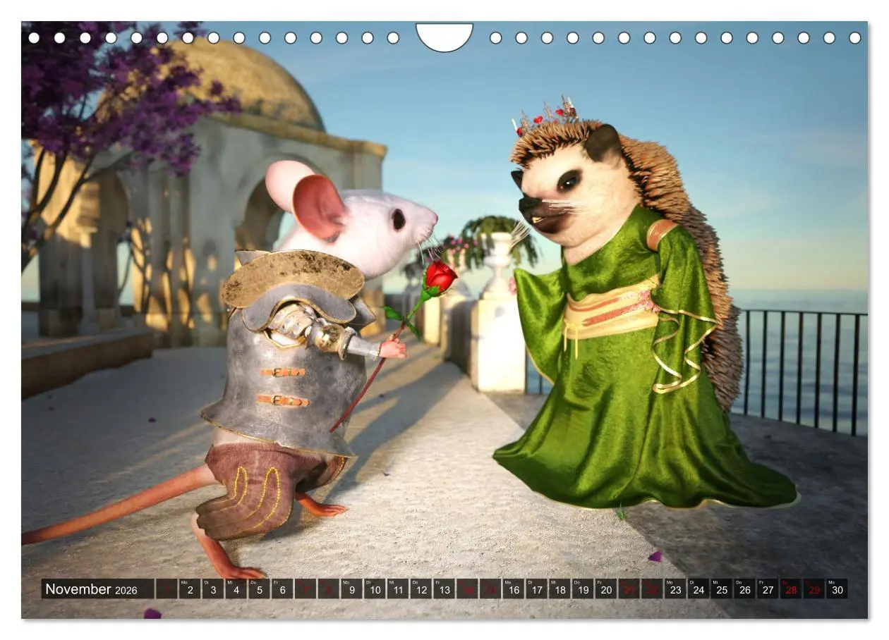 Bild: 9783457588260 | Ritter Mauseherz (Wandkalender 2026 DIN A4 quer), CALVENDO...