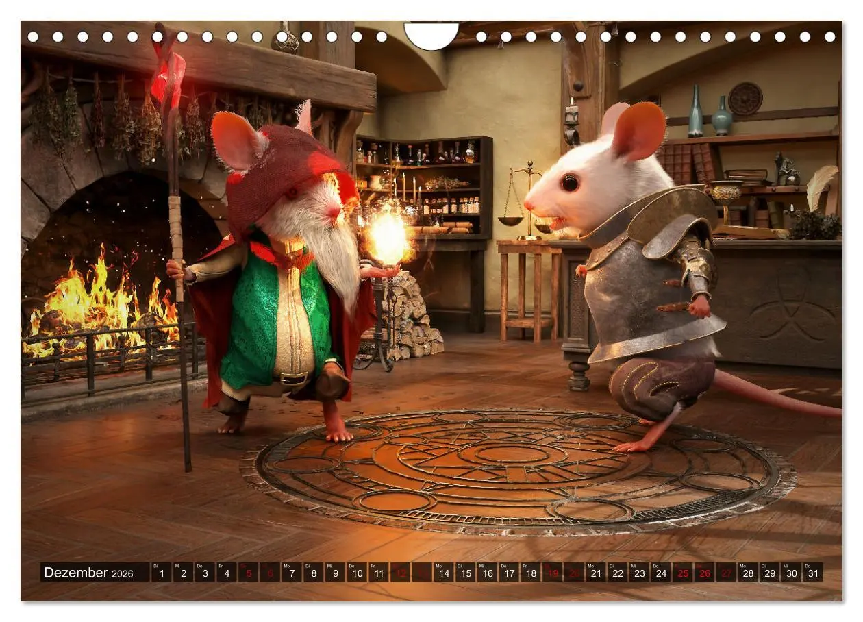 Bild: 9783457588260 | Ritter Mauseherz (Wandkalender 2026 DIN A4 quer), CALVENDO...