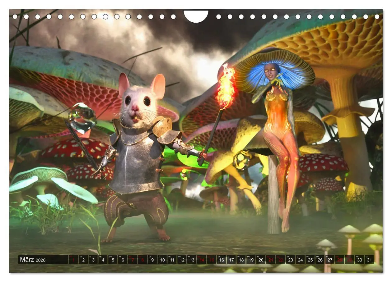 Bild: 9783457588260 | Ritter Mauseherz (Wandkalender 2026 DIN A4 quer), CALVENDO...
