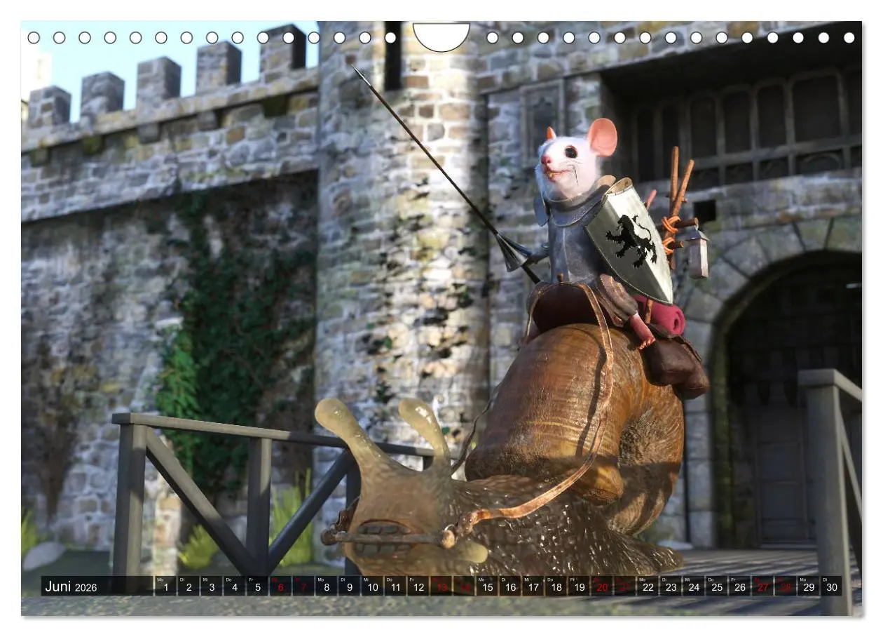 Bild: 9783457588260 | Ritter Mauseherz (Wandkalender 2026 DIN A4 quer), CALVENDO...