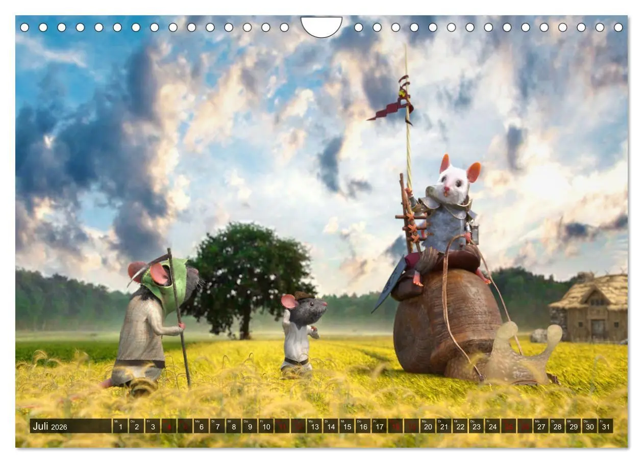 Bild: 9783457588260 | Ritter Mauseherz (Wandkalender 2026 DIN A4 quer), CALVENDO...