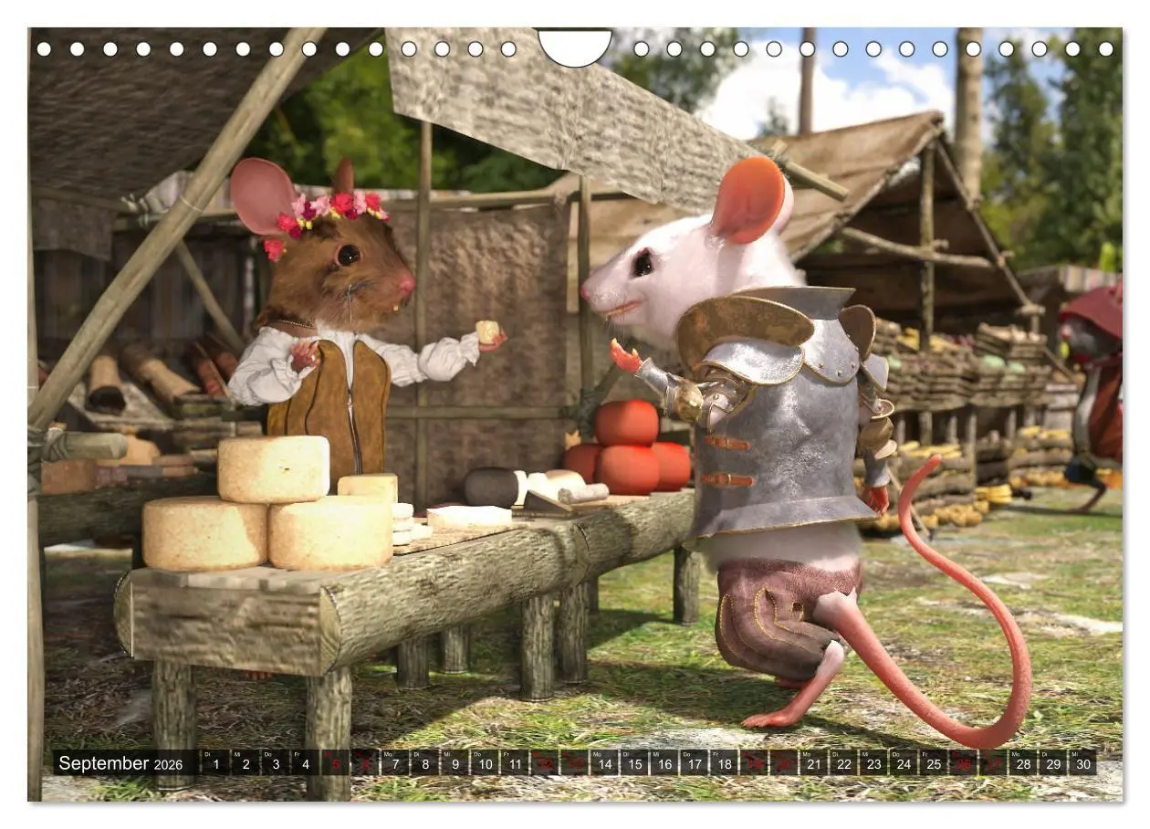 Bild: 9783457588260 | Ritter Mauseherz (Wandkalender 2026 DIN A4 quer), CALVENDO...