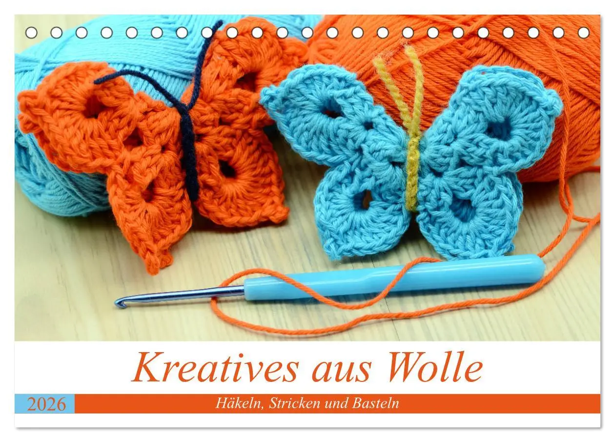 Cover: 9783457728260 | Kreatives aus Wolle - Häkeln, Stricken und Basteln (Tischkalender...