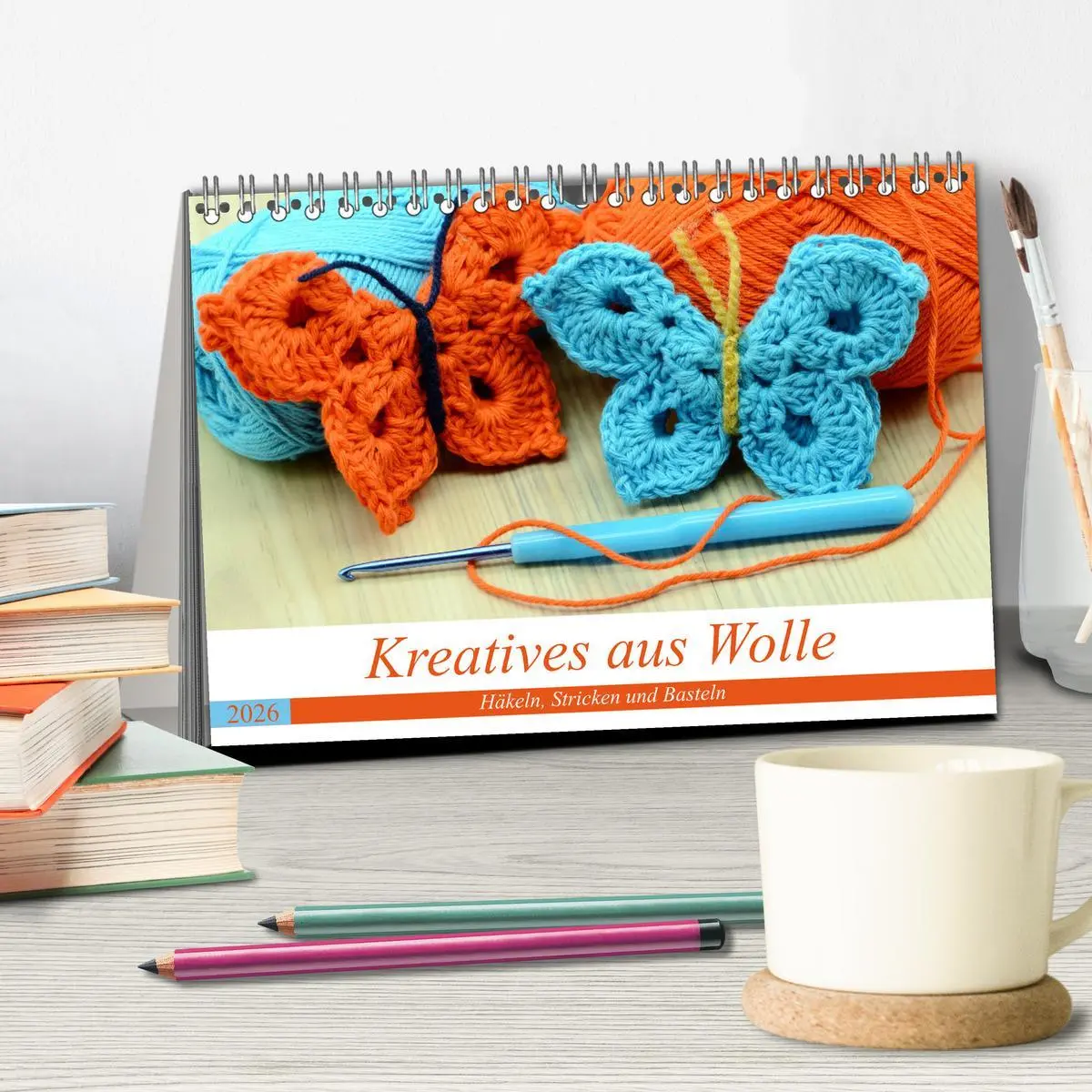 Bild: 9783457728260 | Kreatives aus Wolle - Häkeln, Stricken und Basteln (Tischkalender...