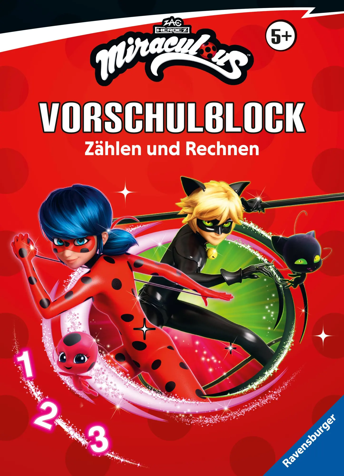 Cover: 9783473498260 | Miraculous - Mein Vorschulblock Zählen und Rechnen | Stefanie Hahn