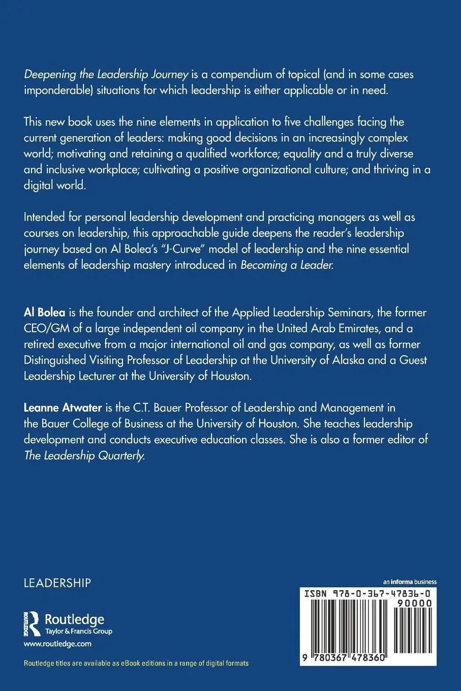 Rückseite: 9780367478360 | Deepening the Leadership Journey | Nine Elements of Leadership Mastery