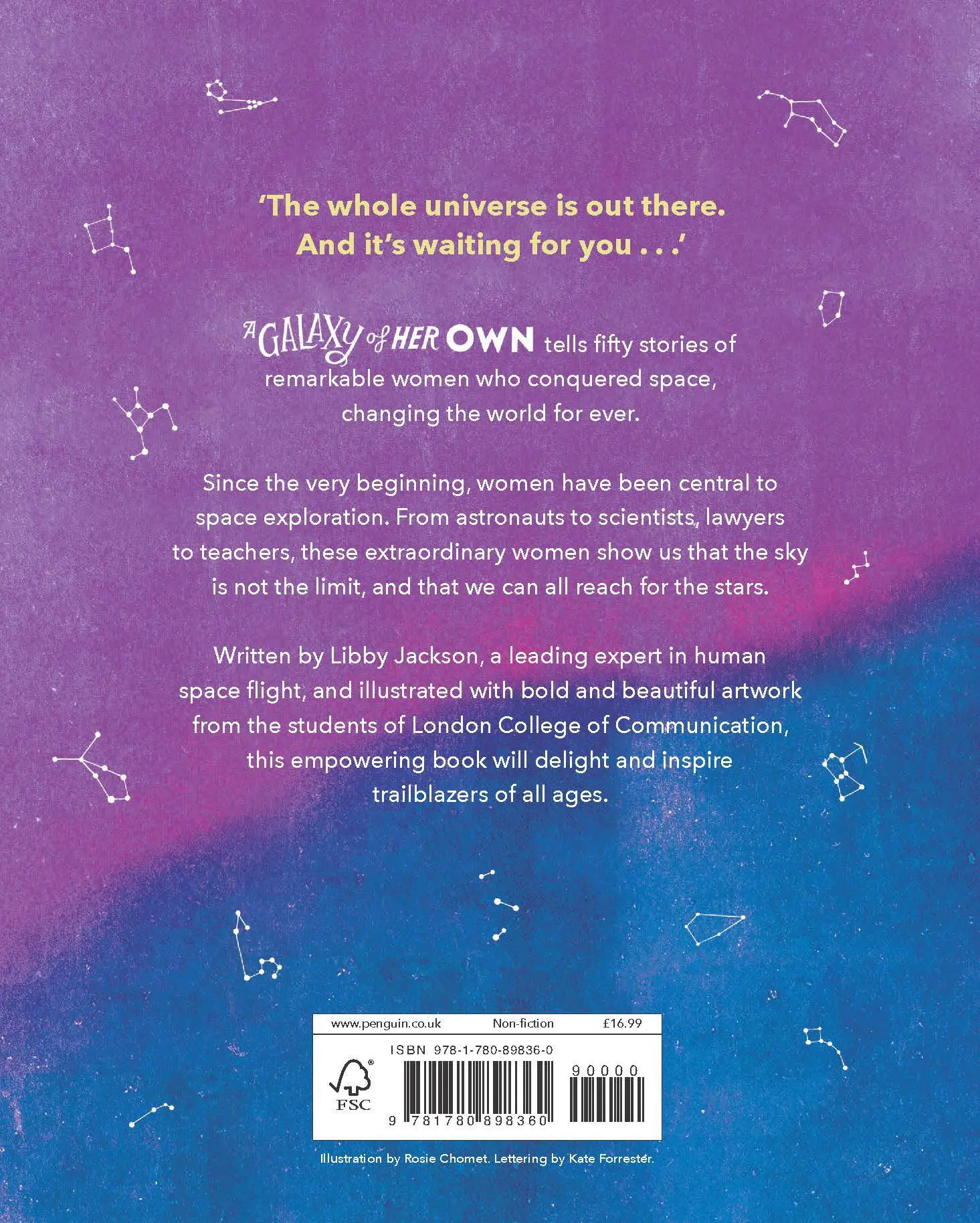 Rückseite: 9781780898360 | A Galaxy of Her Own | Amazing Stories of Women in Space | Jackson