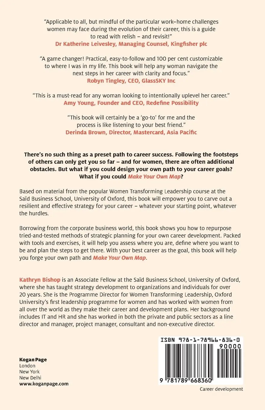 Rückseite: 9781789668360 | Make Your Own Map | Career Success Strategy for Women | Kathryn Bishop