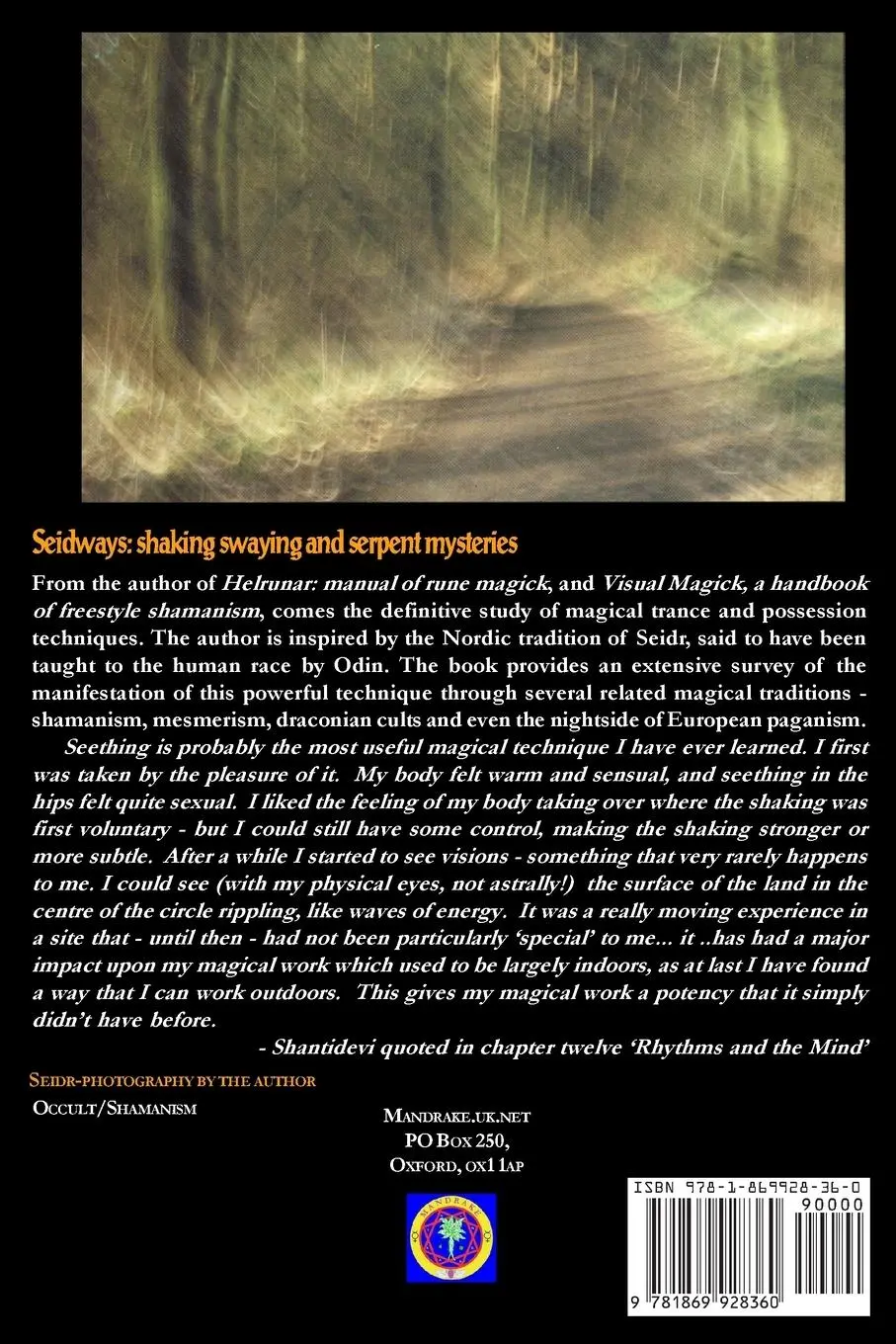 Rückseite: 9781869928360 | Seidways | Shaking, Swaying and Serpent Mysteries | Jan Fries | Buch