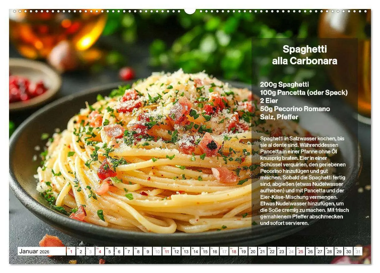 Bild: 9783457338360 | Italienische Spaghetti Rezepte - Leckere Soßen für jeden Monat...