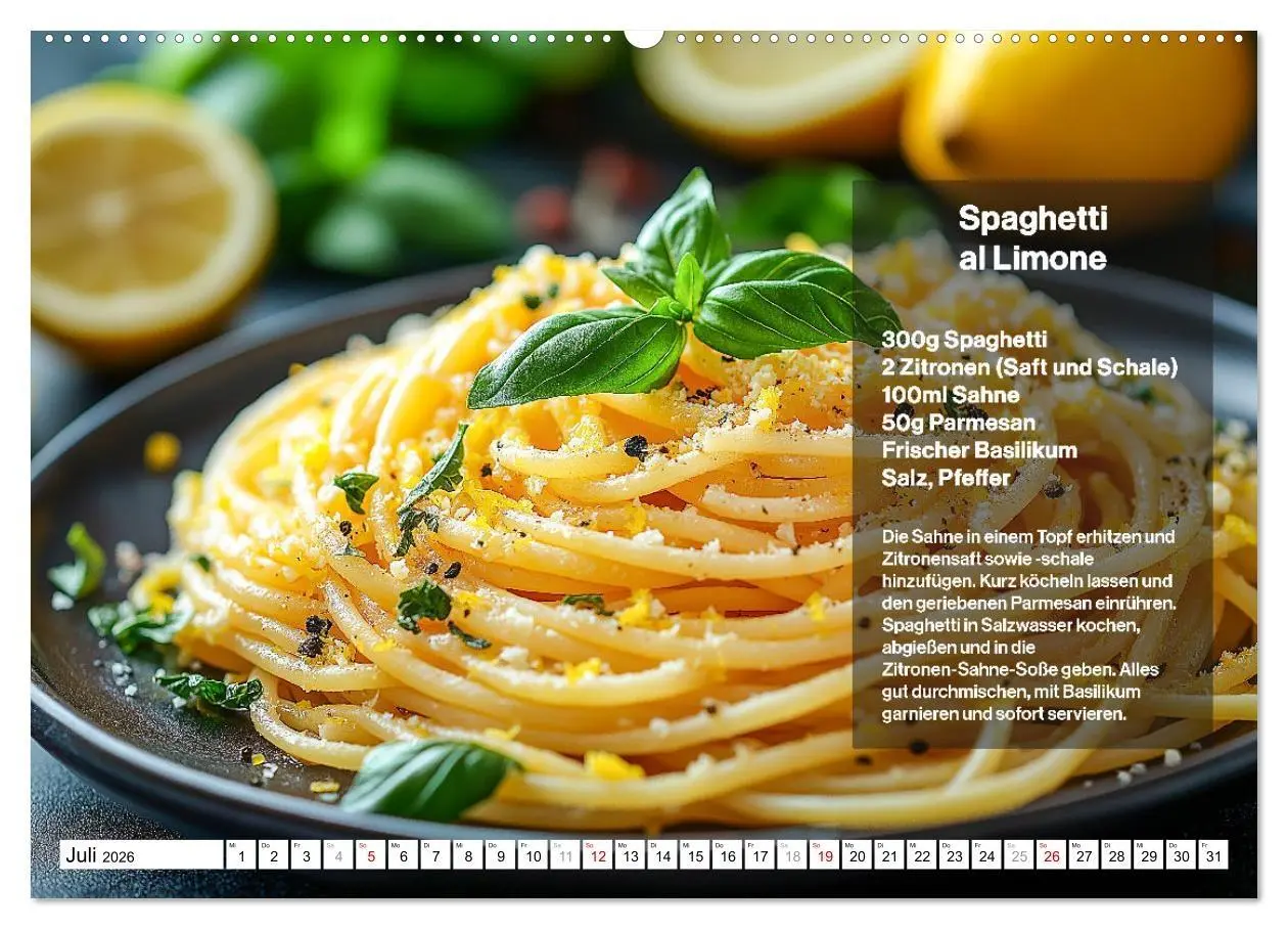 Bild: 9783457338360 | Italienische Spaghetti Rezepte - Leckere Soßen für jeden Monat...