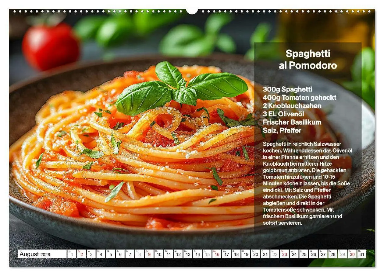 Bild: 9783457338360 | Italienische Spaghetti Rezepte - Leckere Soßen für jeden Monat...